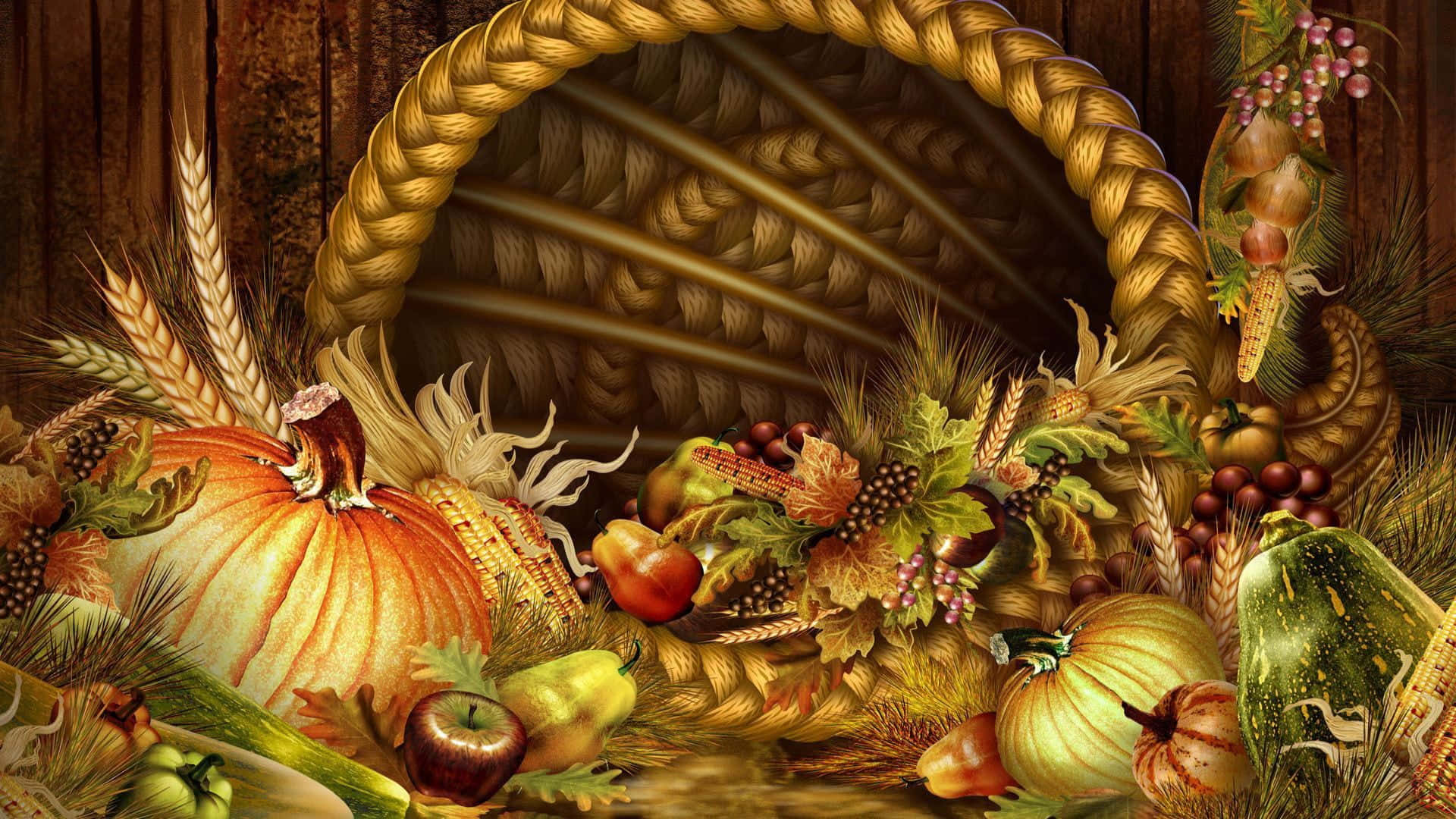 Beautiful Thanksgiving Abundant Harvest Picture