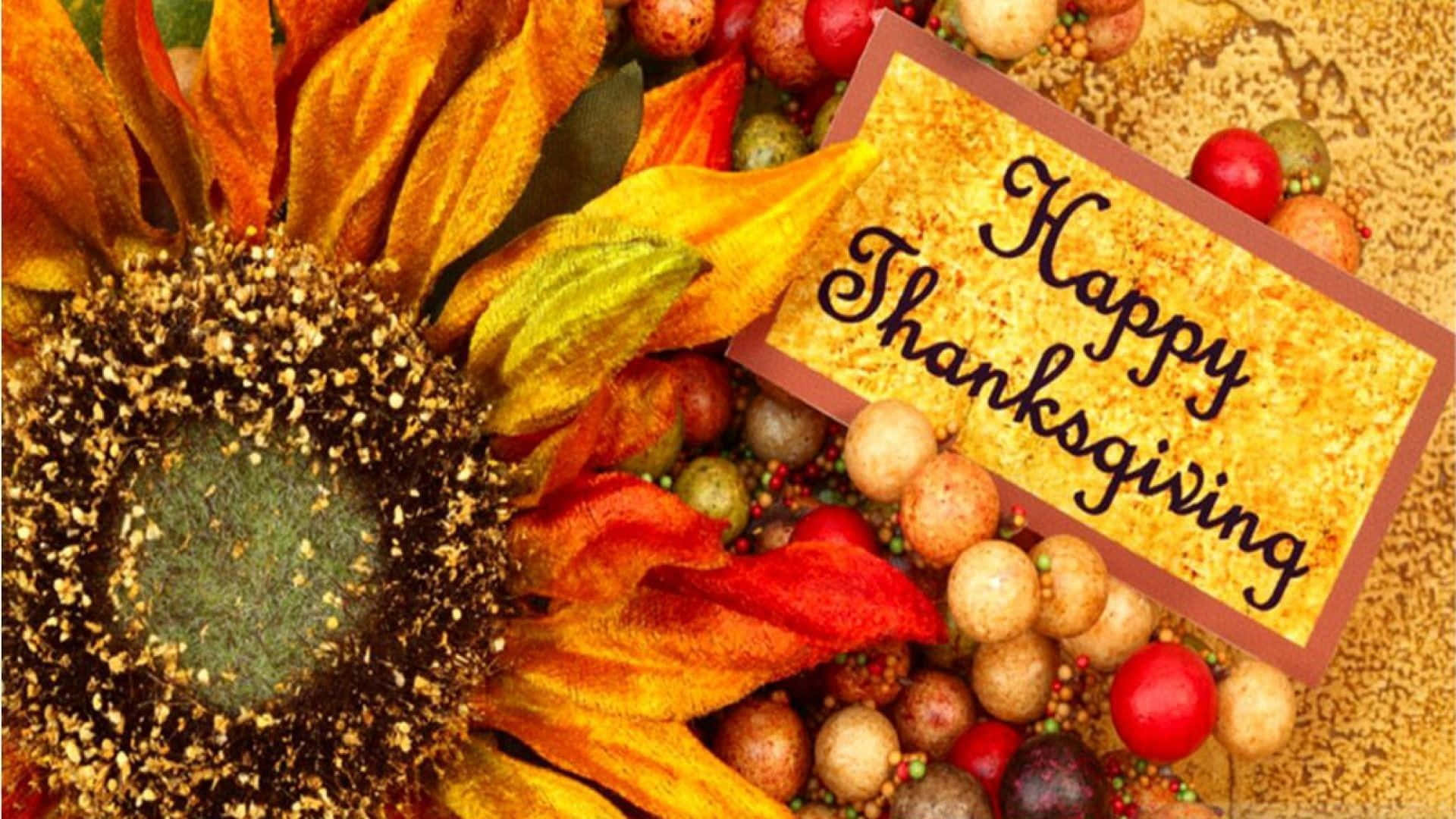 Beautiful Thanksgiving Label Picture