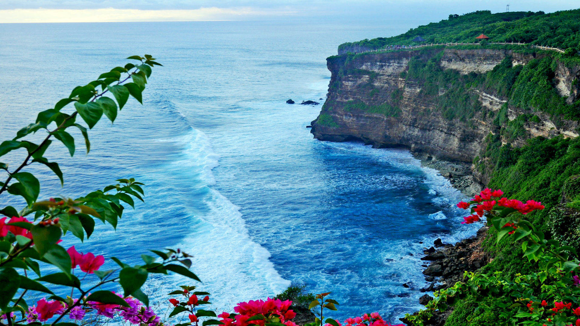 Beautiful Uluwatu Beach Bali Indonesia Background