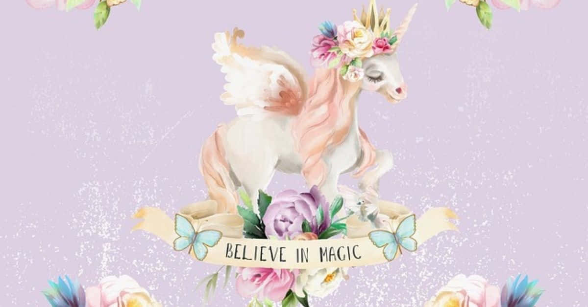 Bellissimaimmagine Di Un Unicorn Che Crede Nella Magia