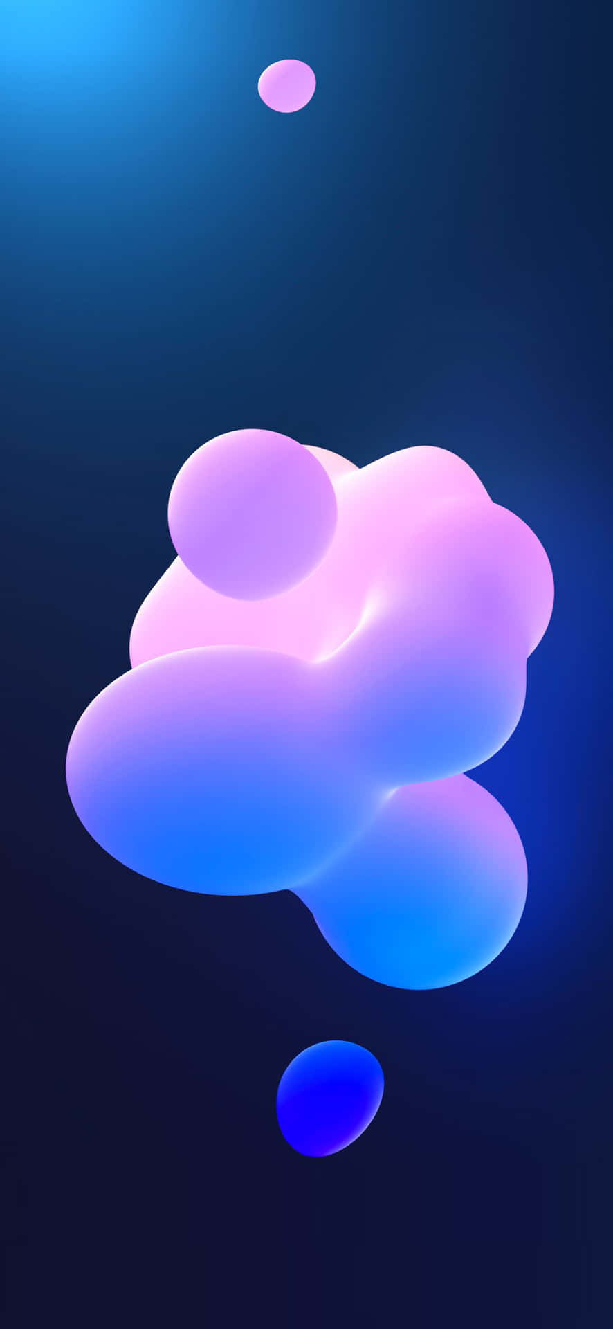 A Blue And Pink Cloud With A Blue Background Wallpaper