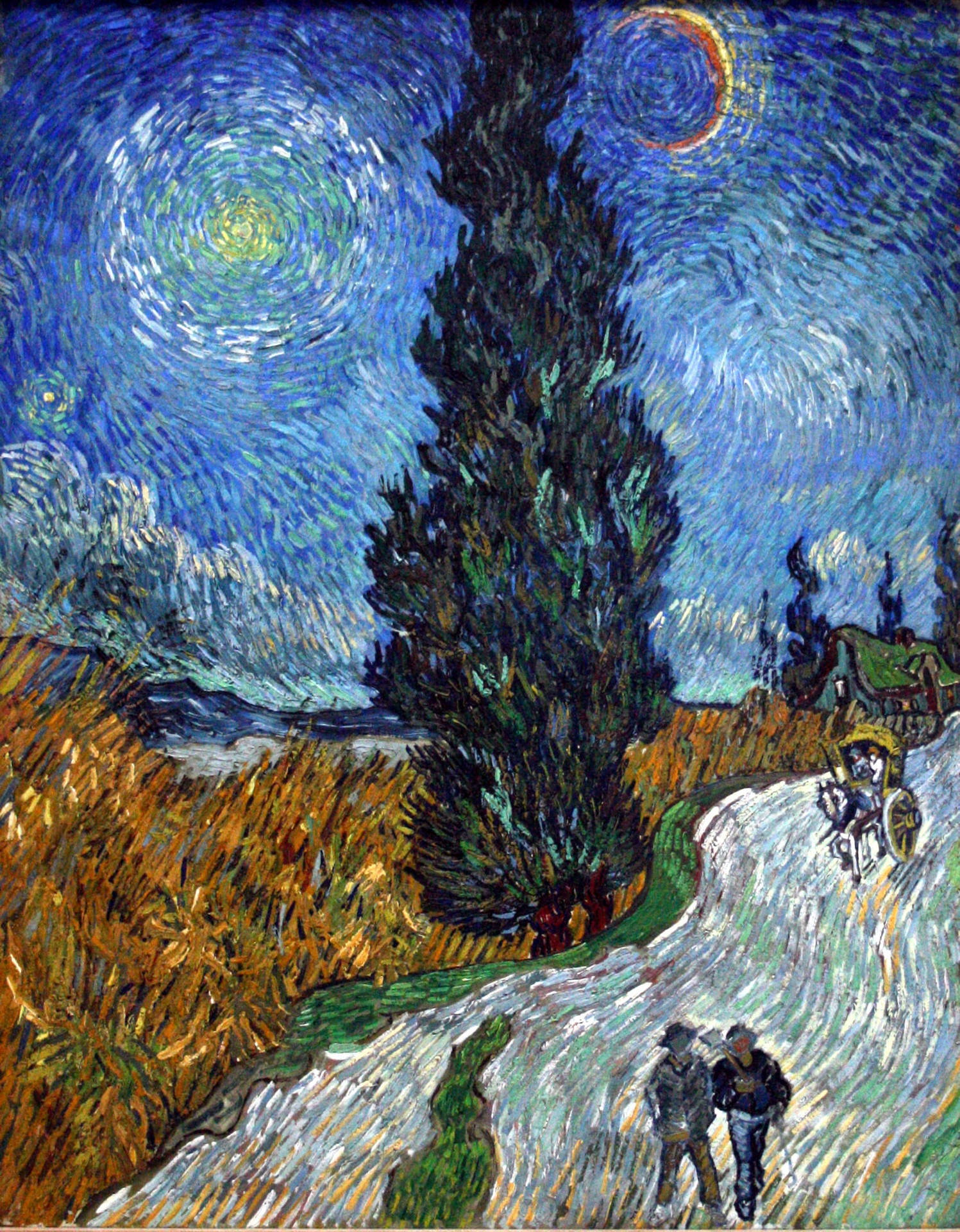 Beautiful Van Gogh Starry Night Kröller-müller Museum Background