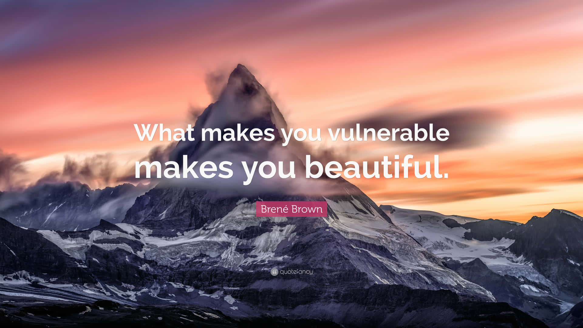 Beautiful Vulnerable Quote Wallpaper