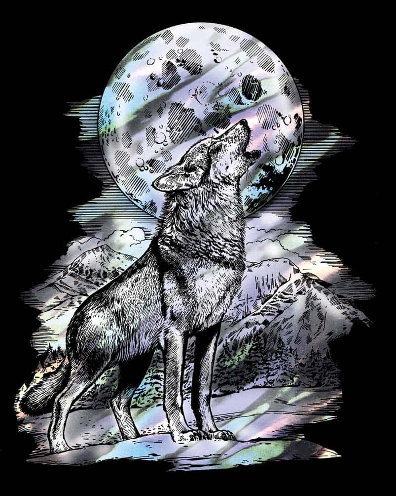 Majestätischerwolf In Seinem Natürlichen Lebensraum