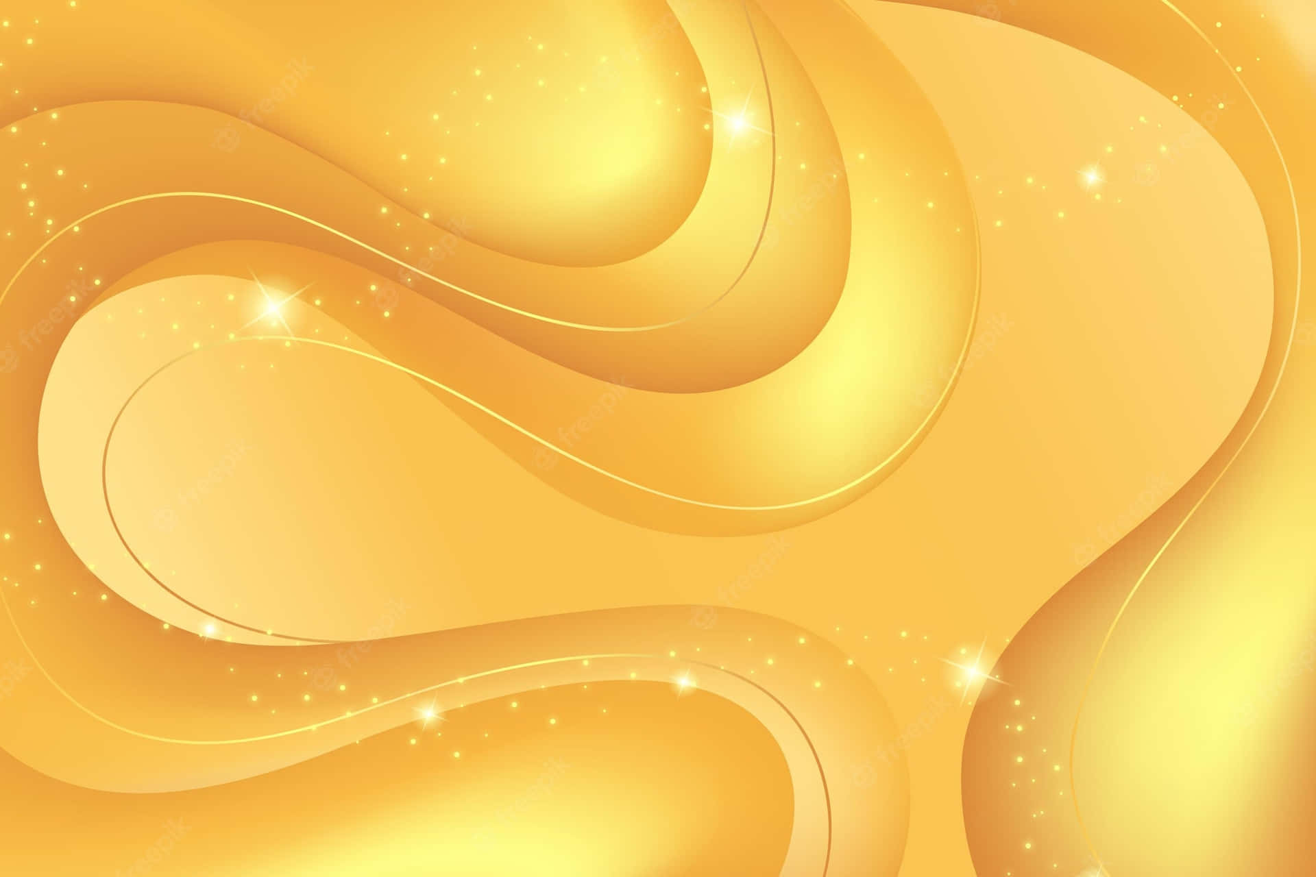 Golden Abstract Background With Swirls Wallpaper