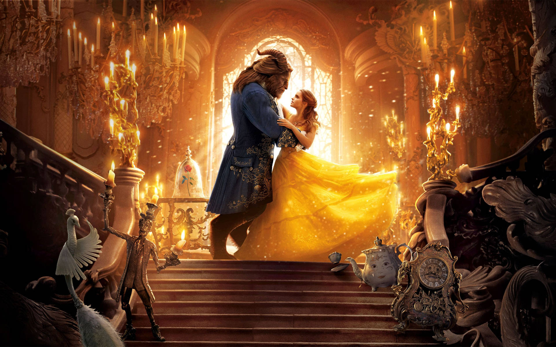 Beauty And The Beast Hollywood Movie Wallpaper