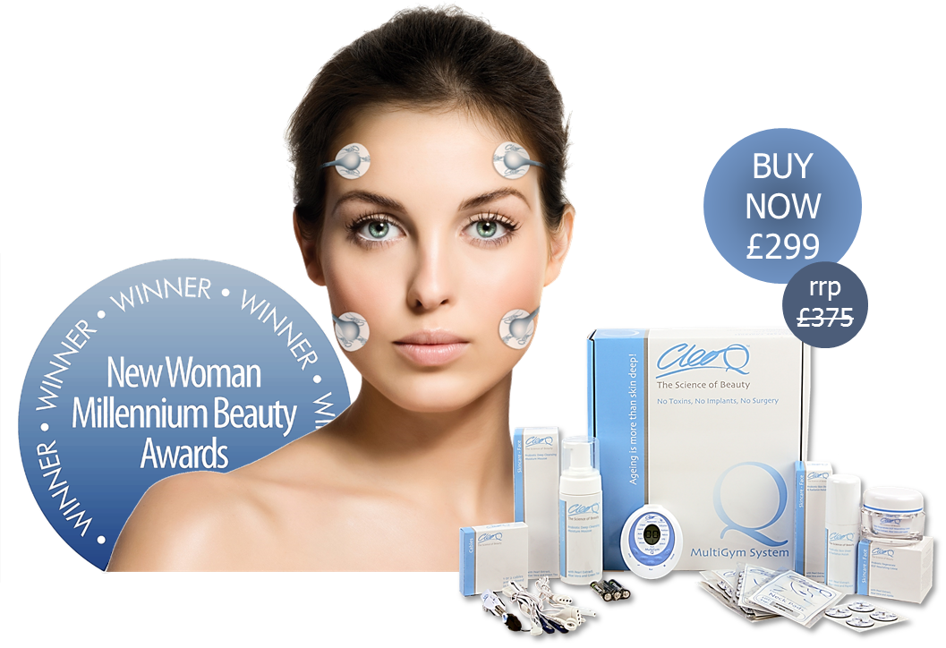 Beauty Product Advert With Model PNG