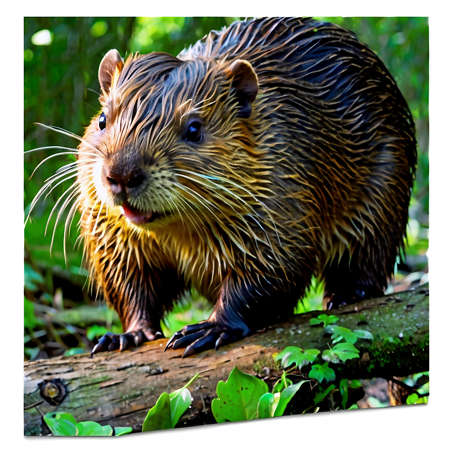 Beaver In Forest Setting Png 58 PNG