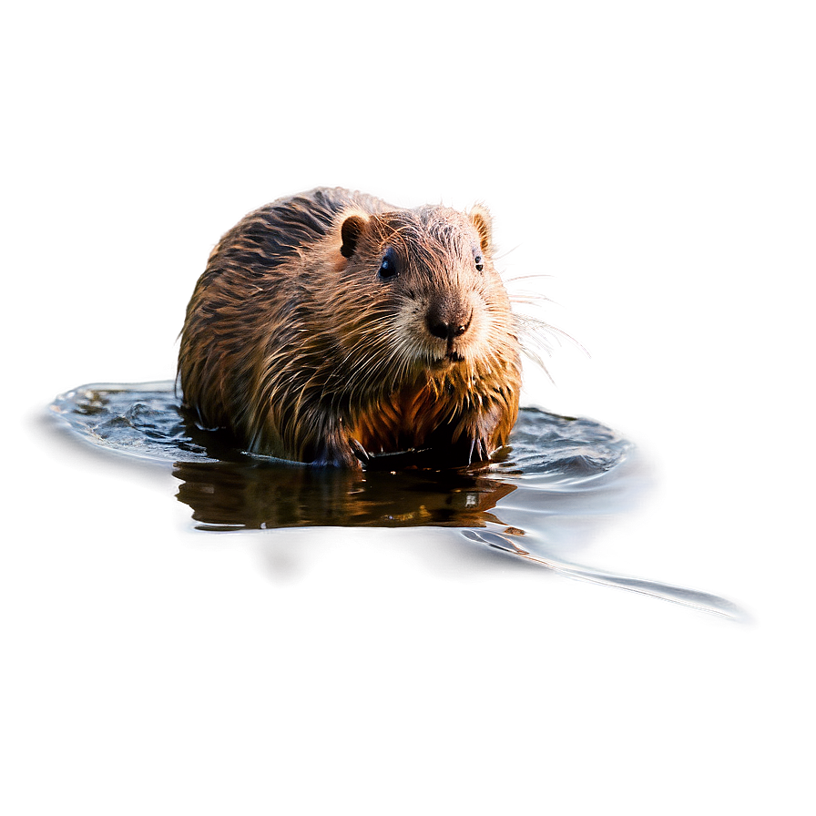 Beaver In Natural Habitat Png Pfh PNG