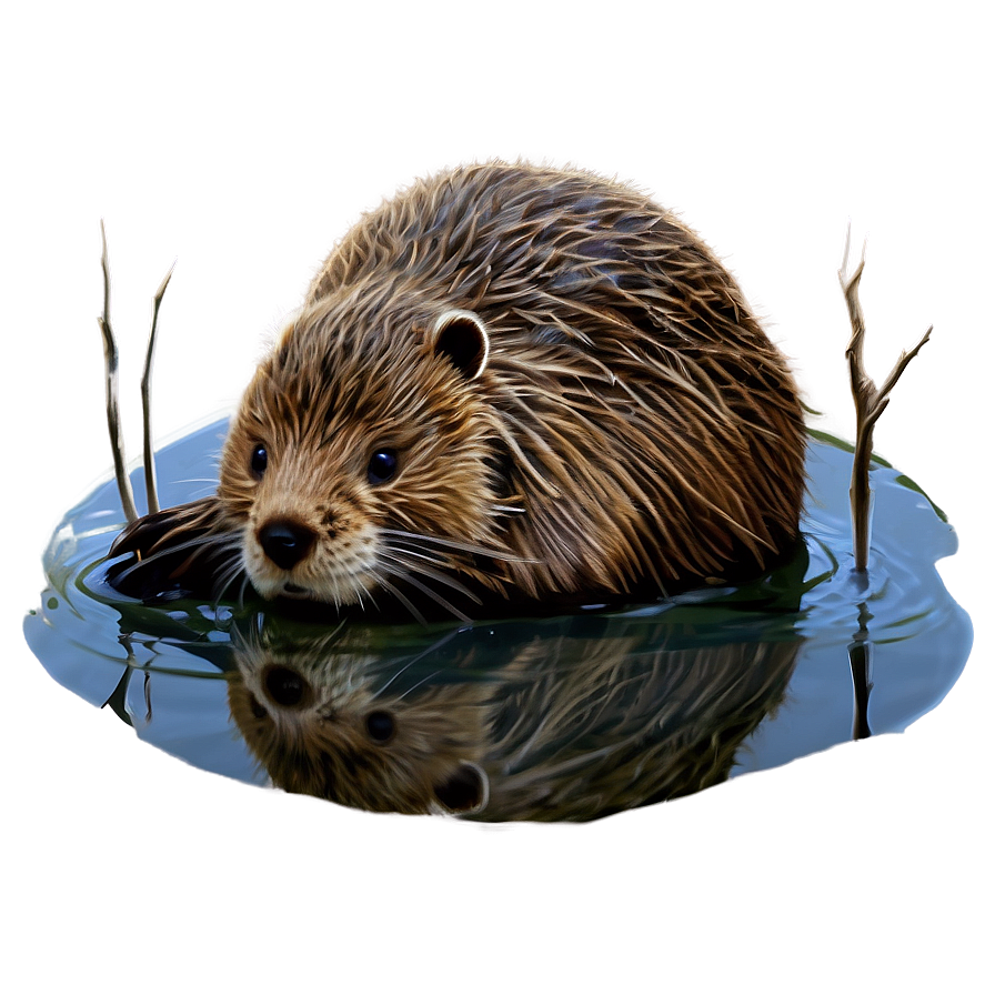 Beaver Lodge Illustration Png Mky PNG