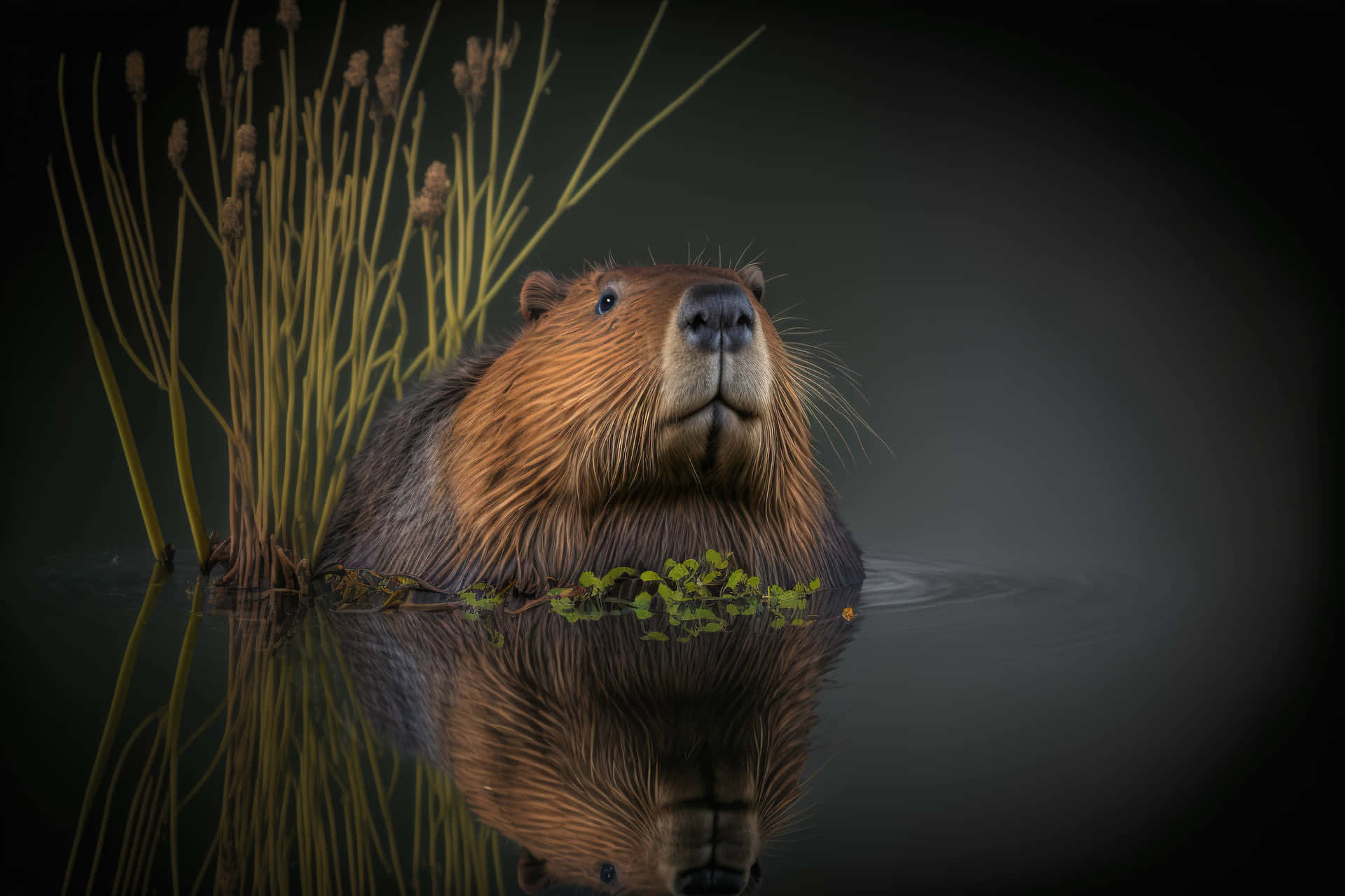 Beaverin Pond Reflection Wallpaper