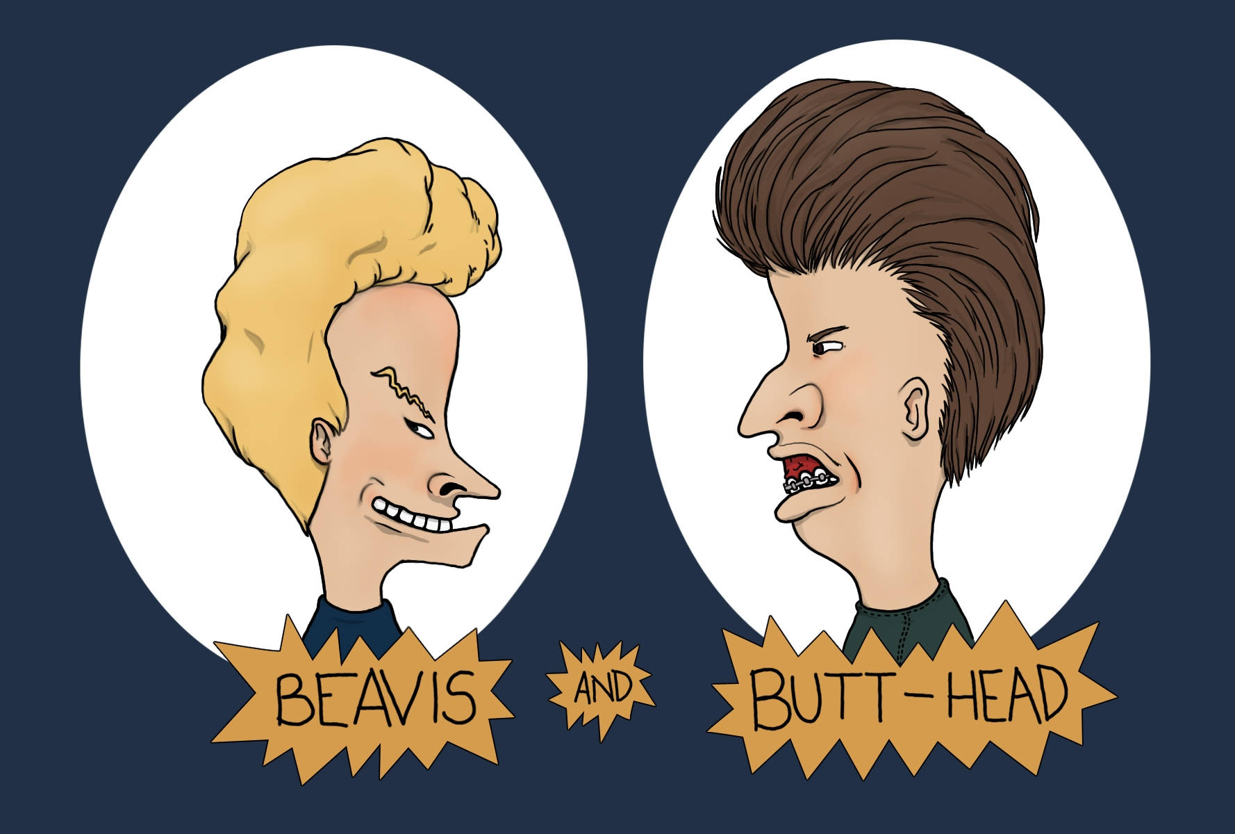 Beavis And Butt Head Portraits Wallpaper