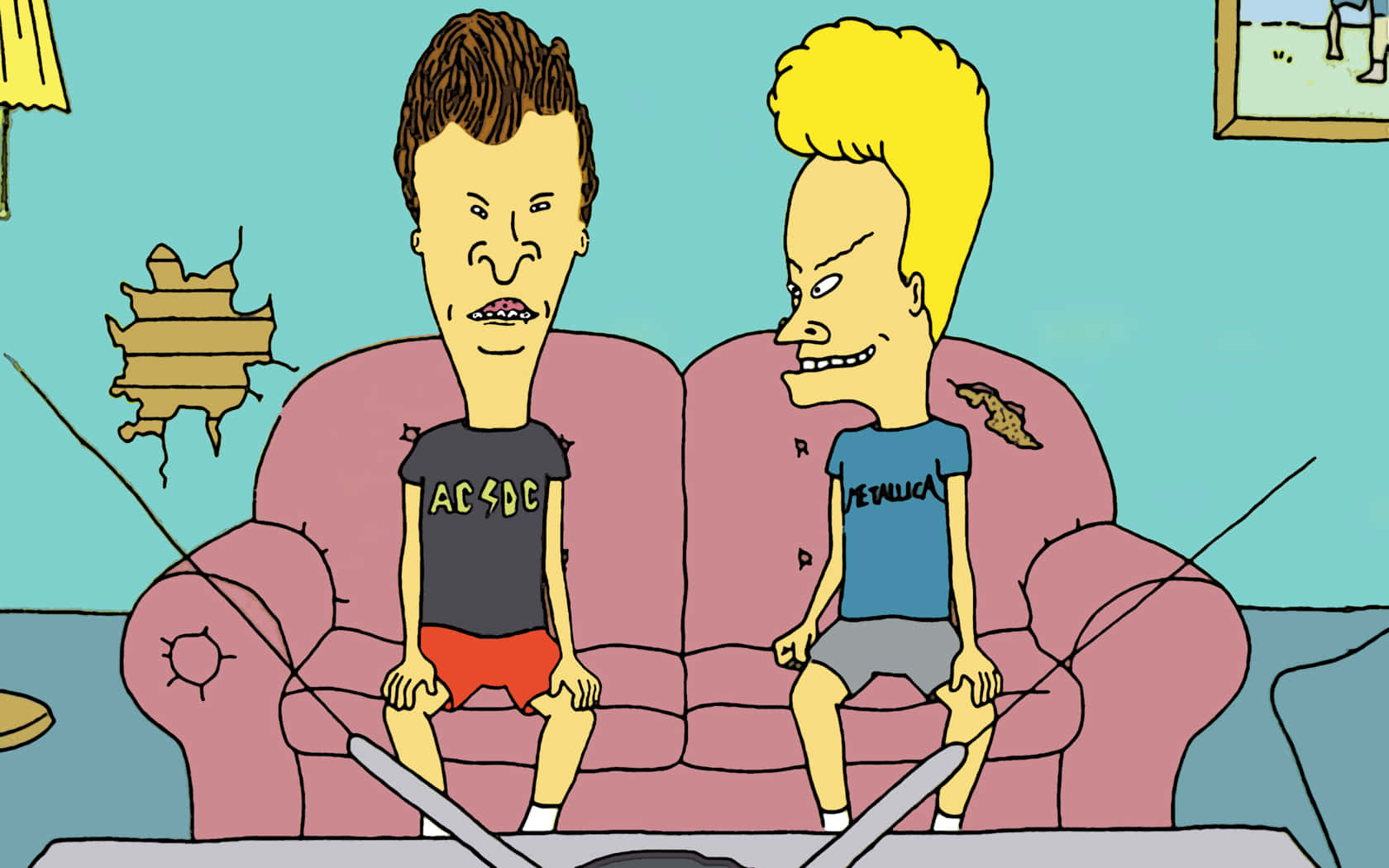 Beavis and Butthead contemplating life