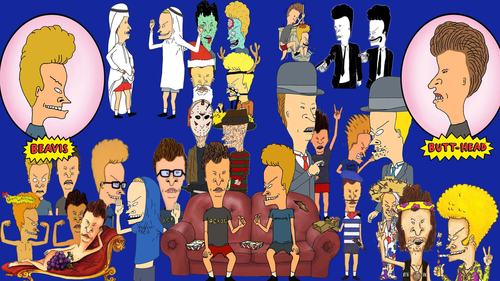 A Cartoon Of The Characters From The Show