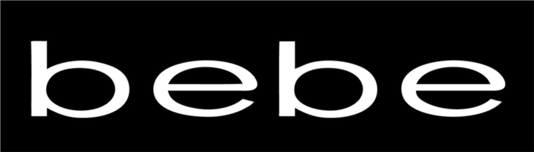 Bebe Brand Logo Black Background PNG