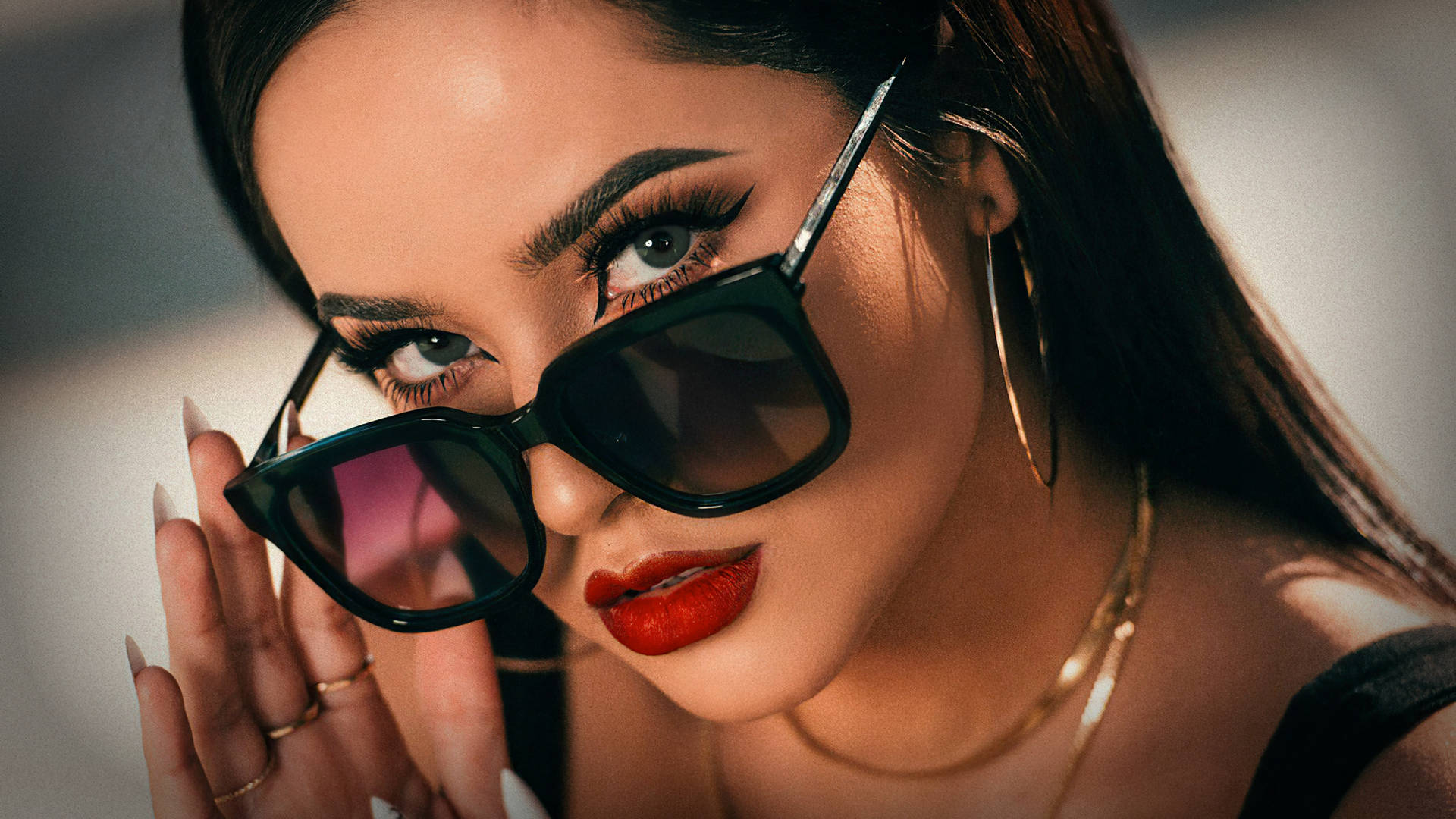 Becky G Dime Sunglasses Background