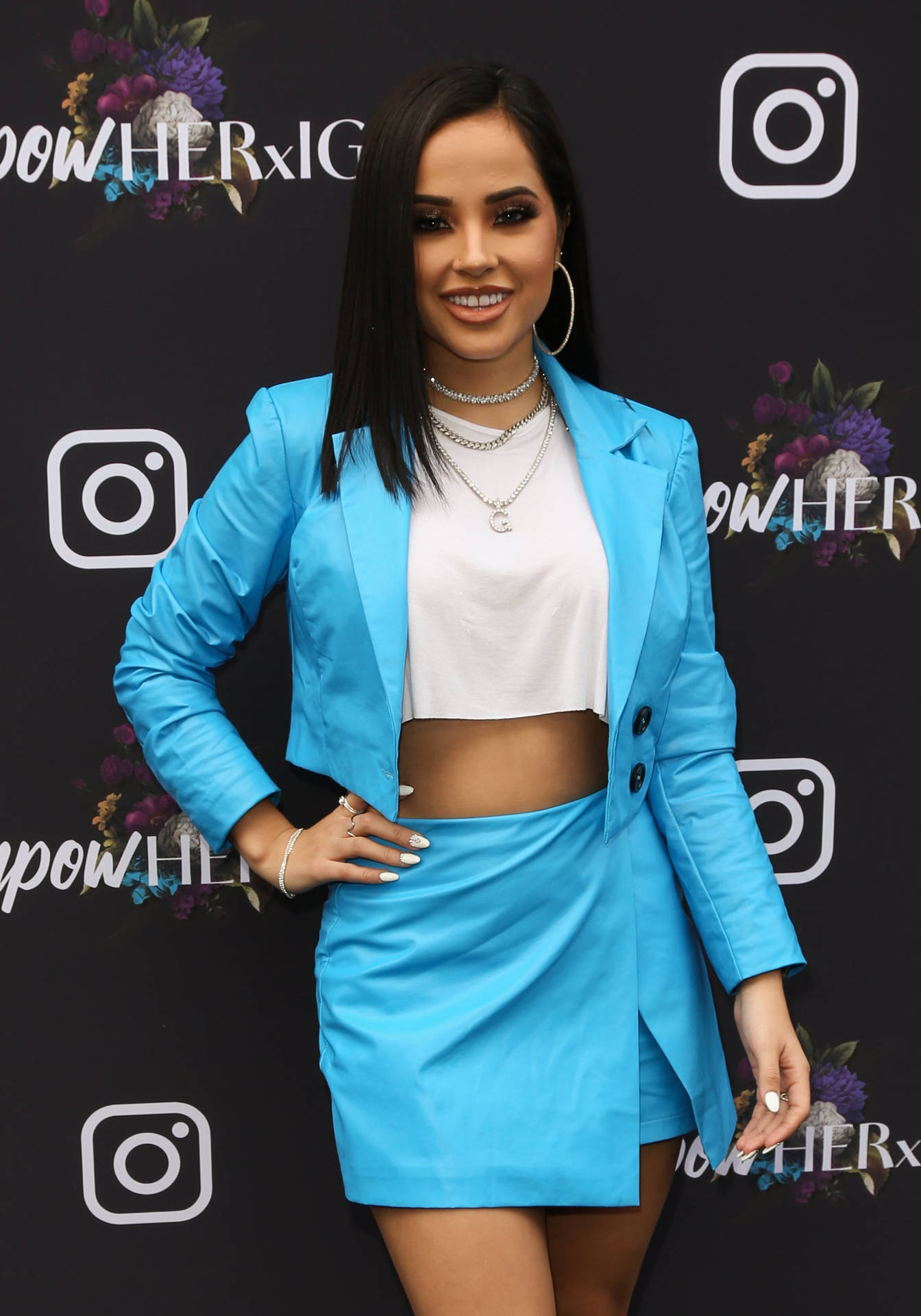 Becky G Instagram's Grammy Outfit Background