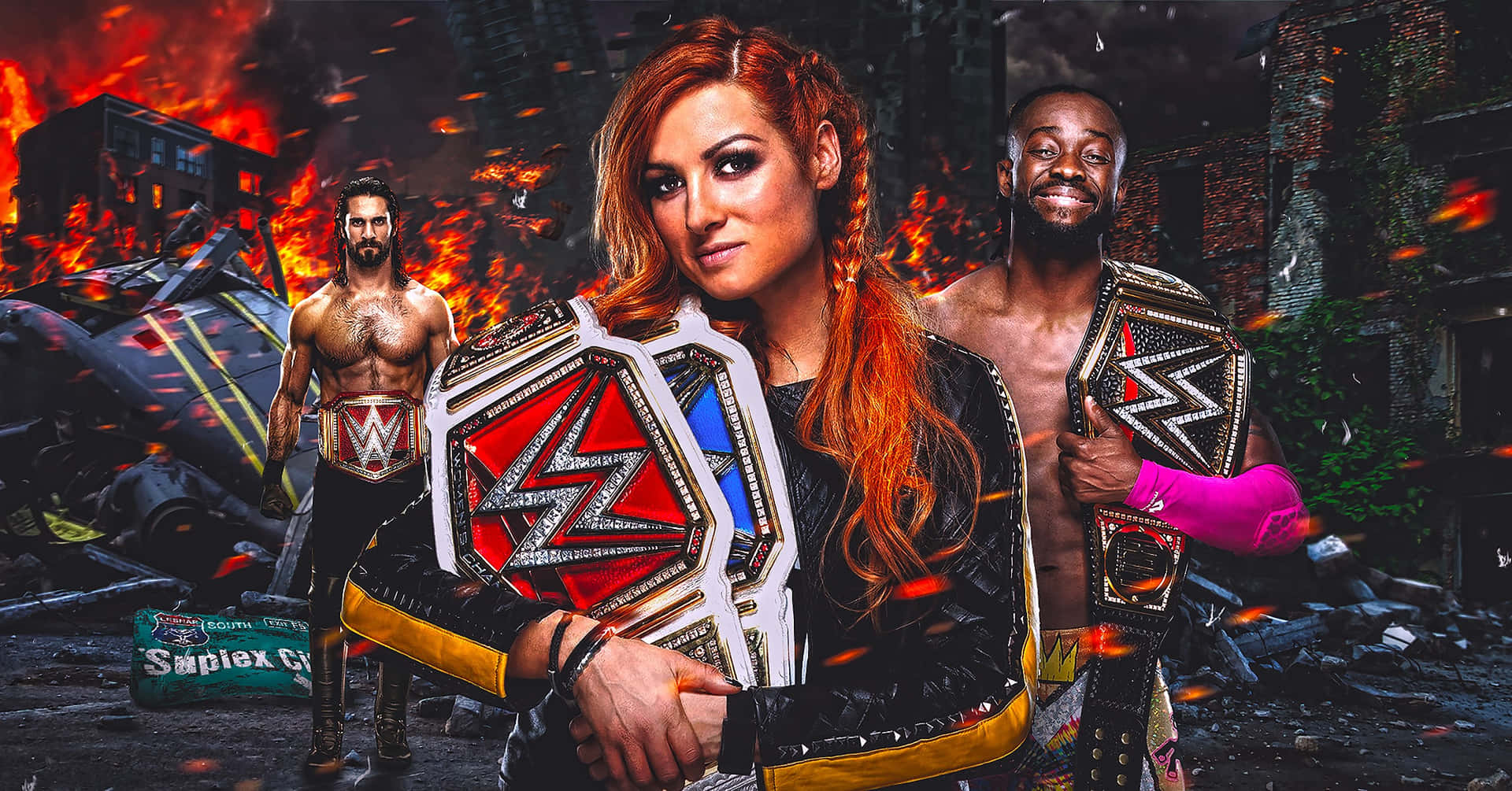 "Not Afraid to Take the Lead - Becky Lynch" Wallpaper