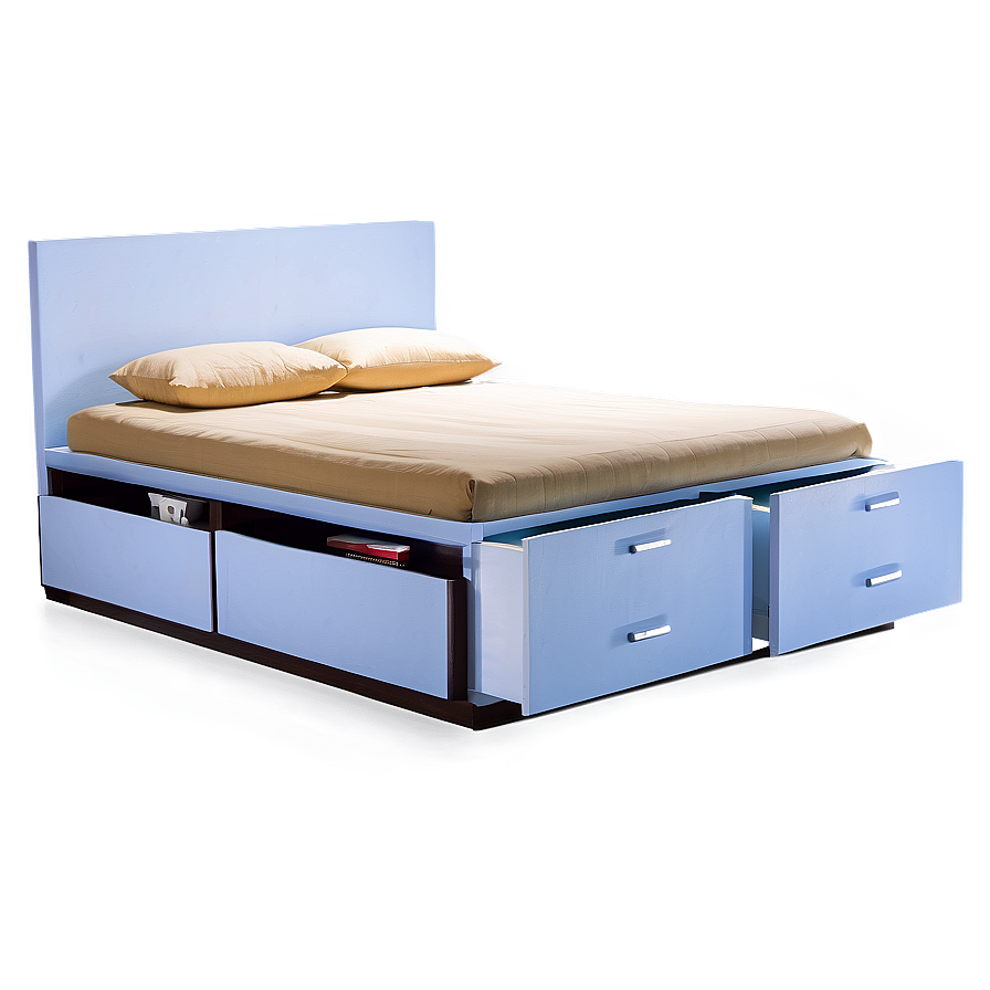 Bed With Drawers Underneath Png Jge PNG