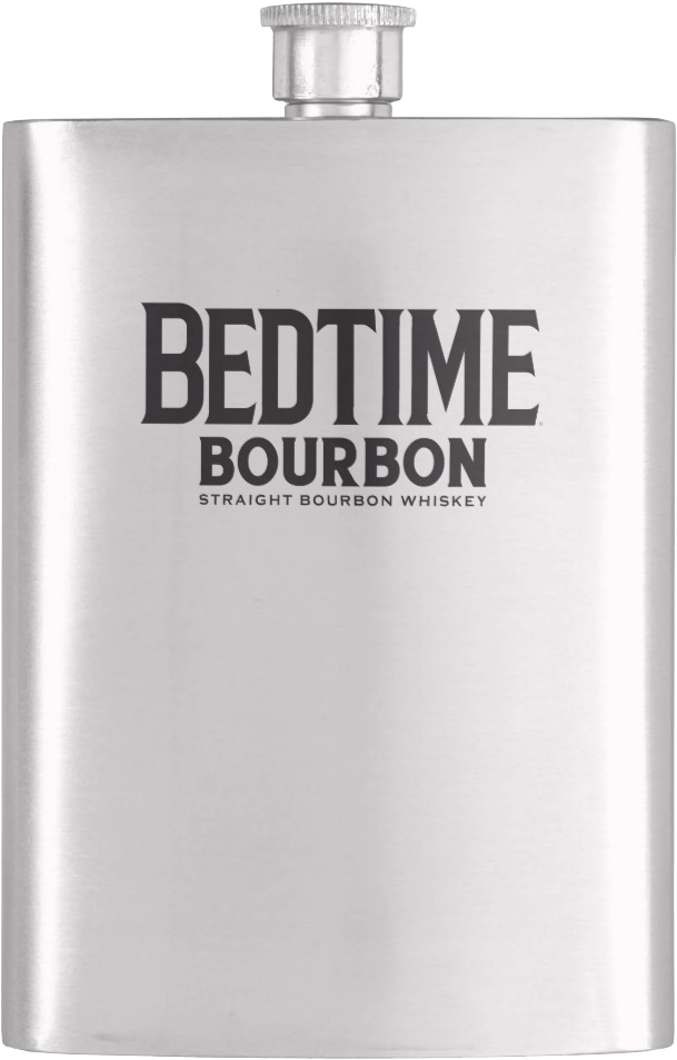 Bedtime Bourbon Whiskey Flask PNG