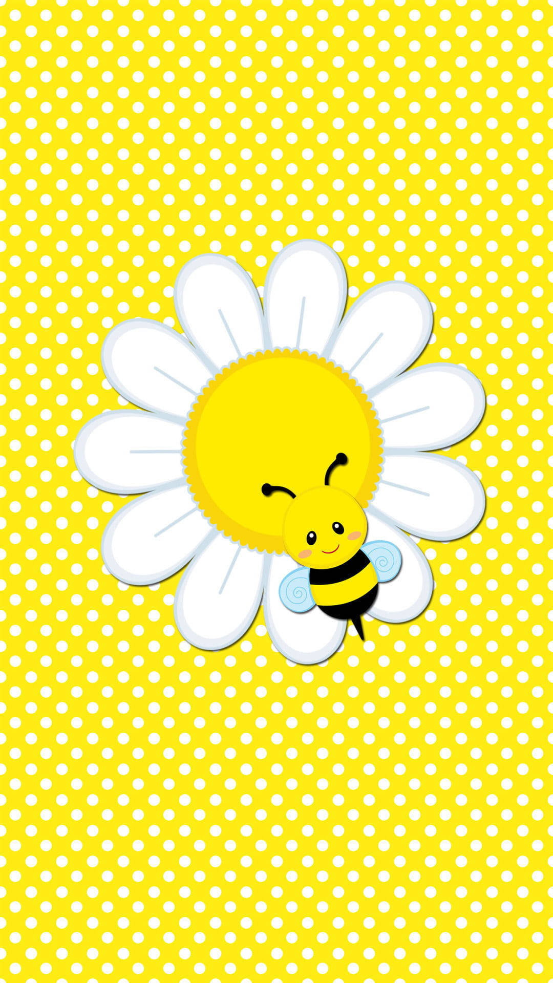 Bee And Daisy Aesthetic Wallpaper