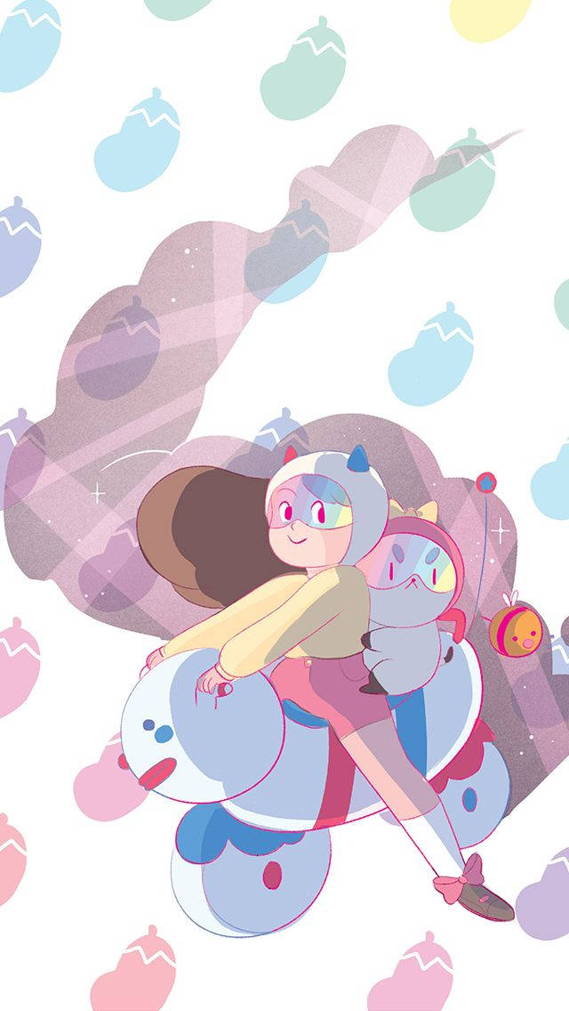 Bee And Puppycat Pose Wallpaper
