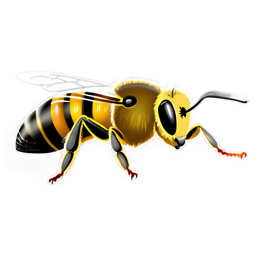 Download Bee Drawing Png Xev | Wallpapers.com