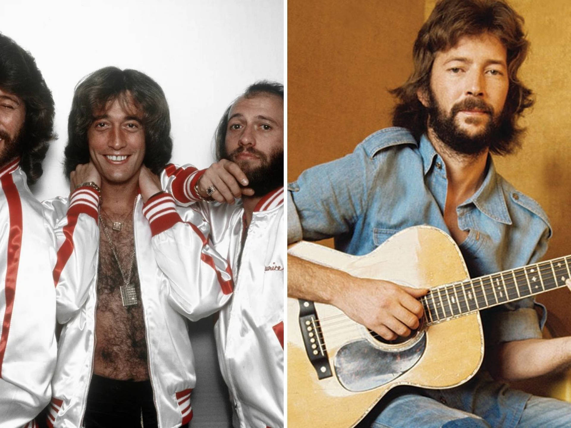 Bee Gees And Eric Clapton Rso Records Background