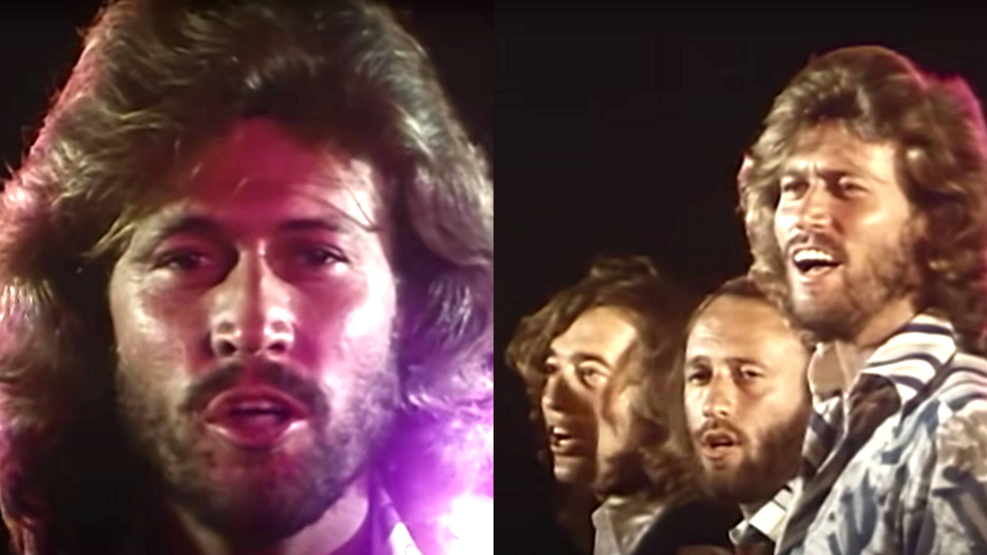 Bee Gees Barry Gibb Photo Combination Background