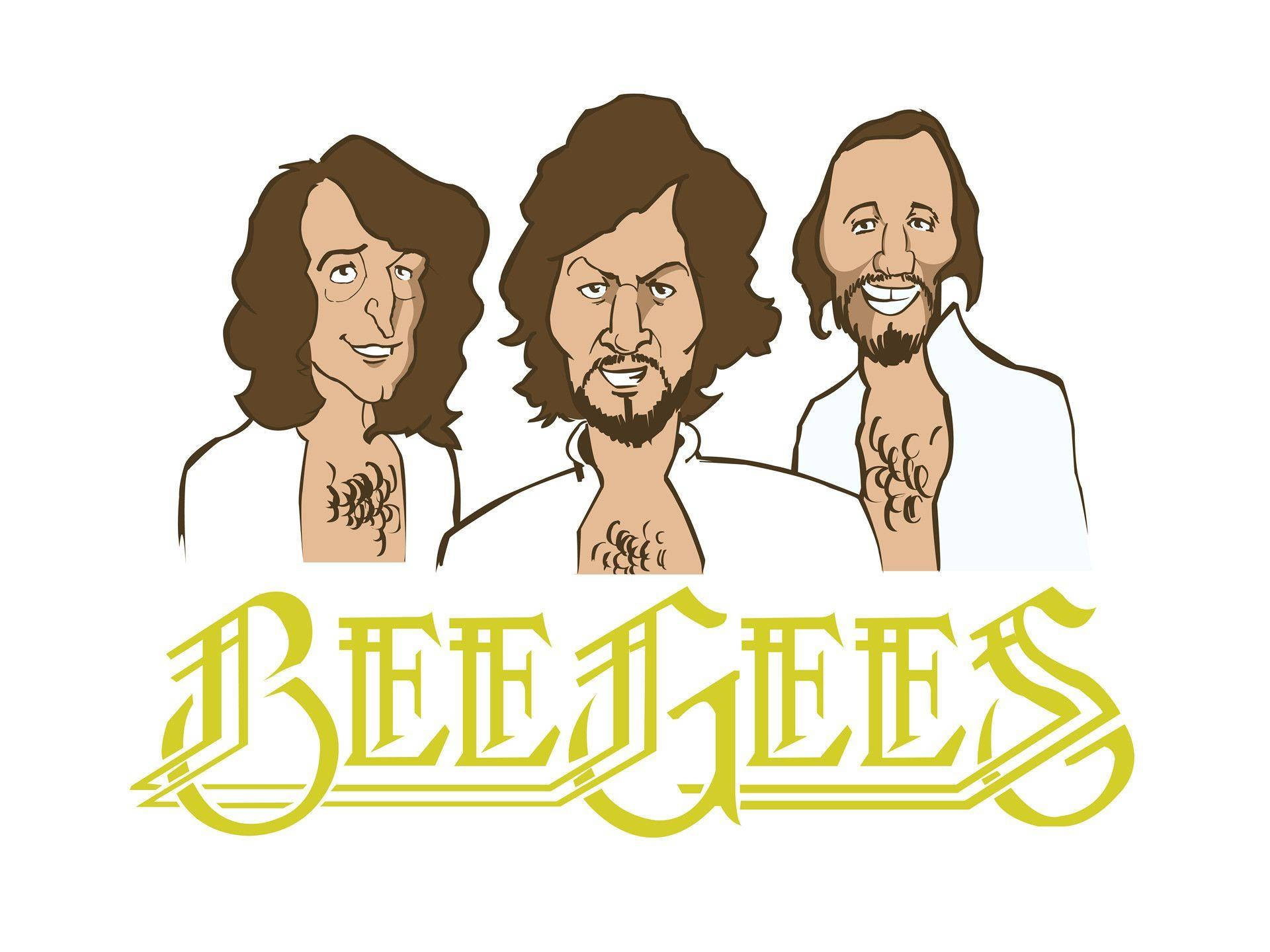 Bee Gees Musical Group Vector Art Wallpaper
