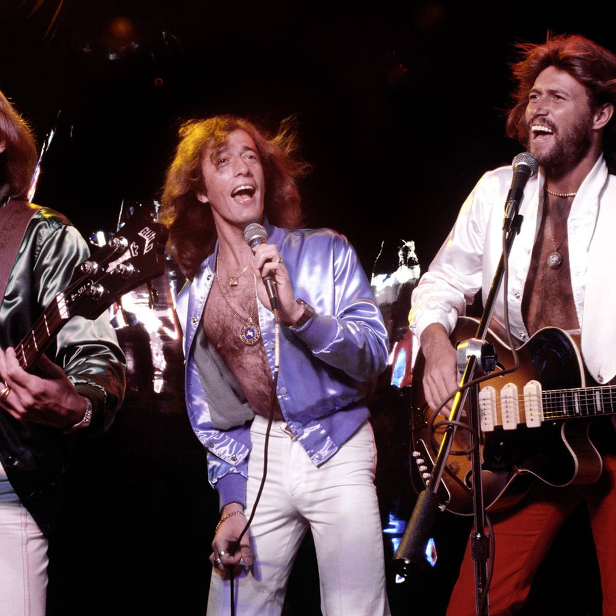 Bee Gees Pop Band Live Performance Background