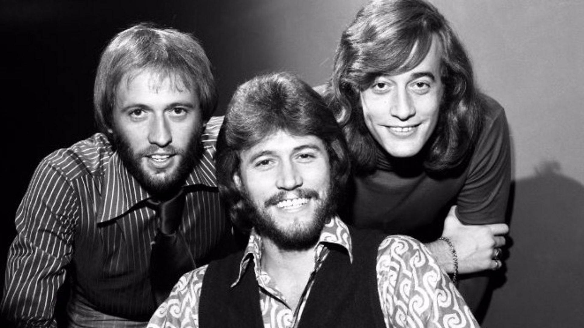 Bee Gees Trio Brothers Vintage Portrait Background