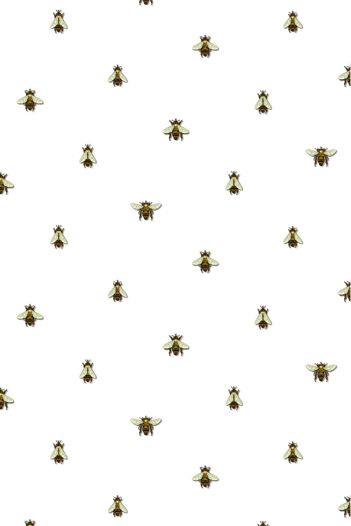 Kleinesbienenregen-muster Für Das Iphone. Wallpaper
