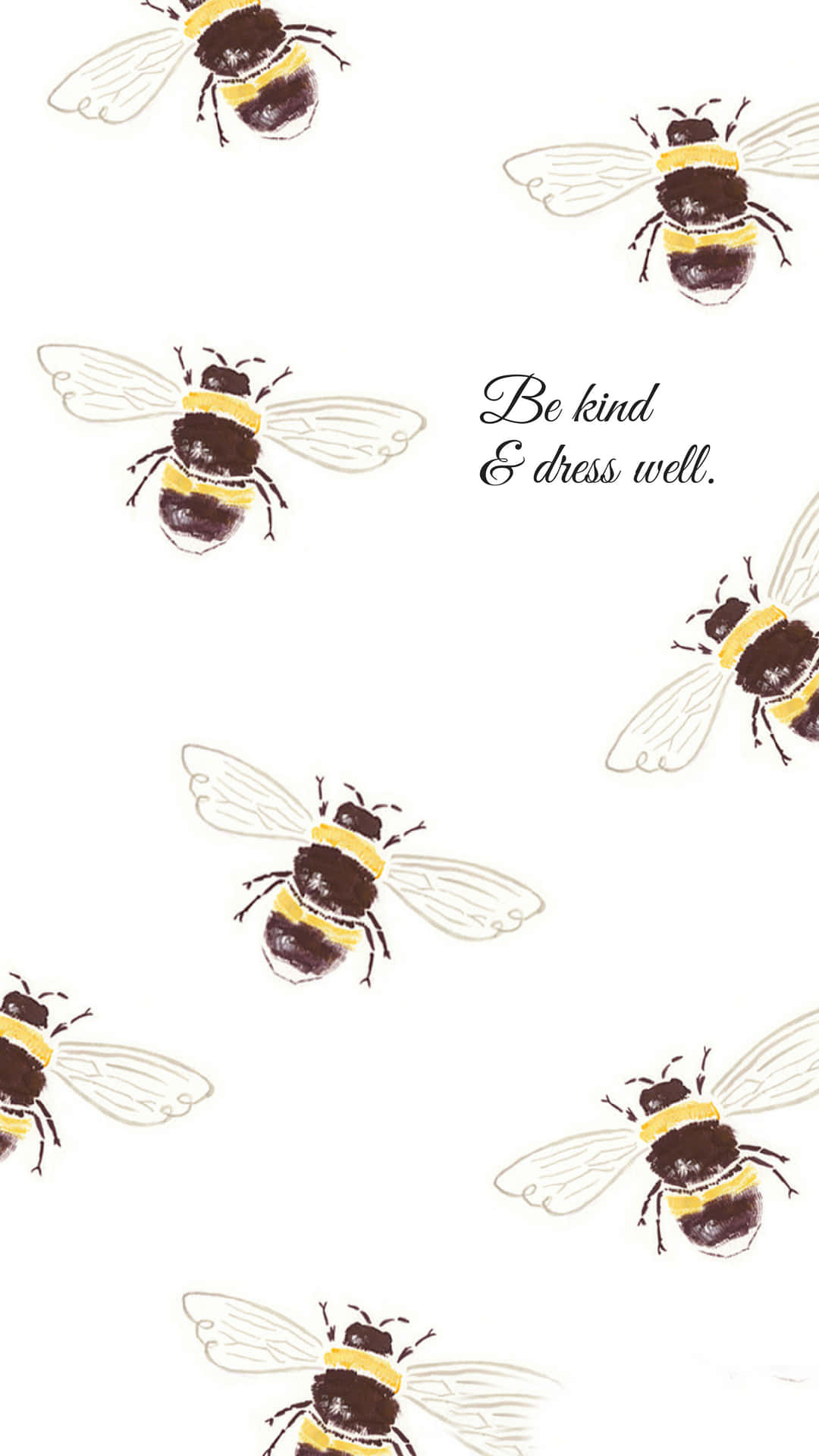 Bee Iphone Be Kind And Dress Well Wallpaper