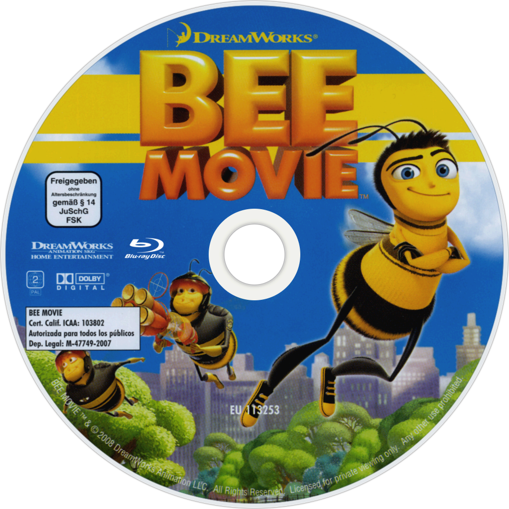 Bee Movie Bluray Disc PNG