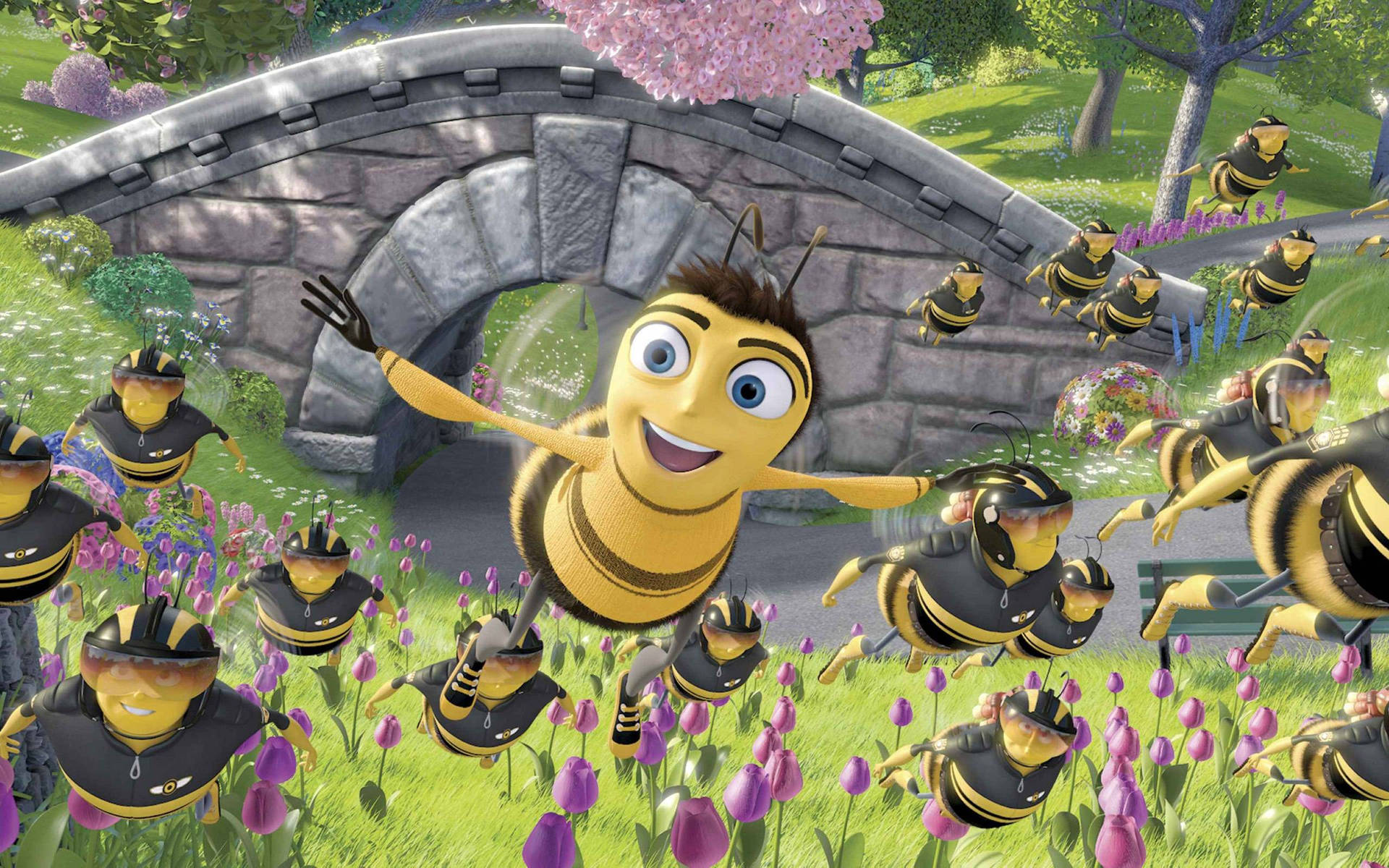 Pollen Power in Action from Bee Movie Wallpaper