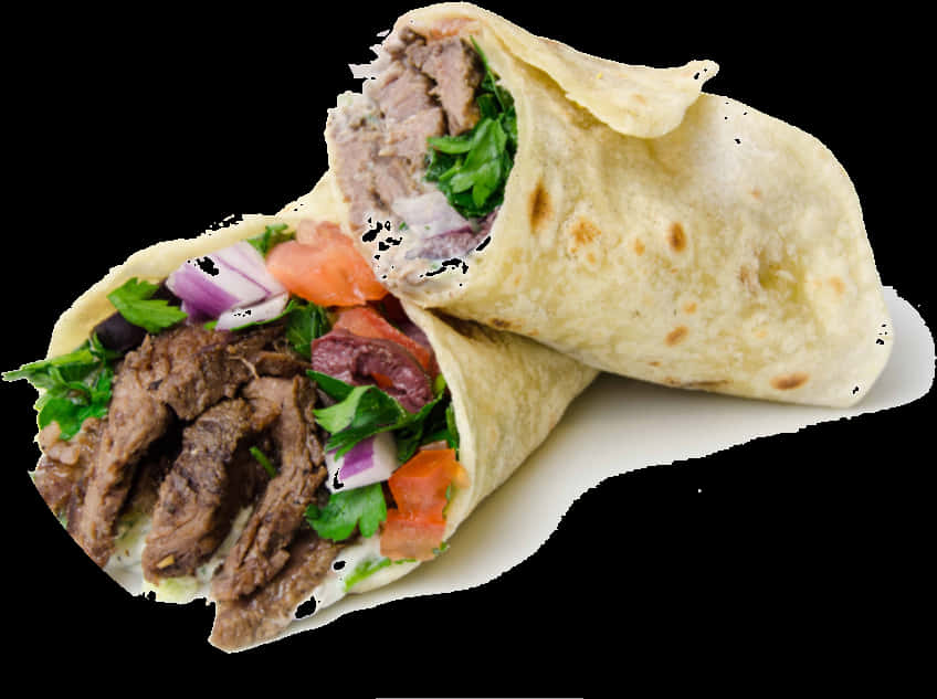 Beef Shawarma Wrap.jpg PNG