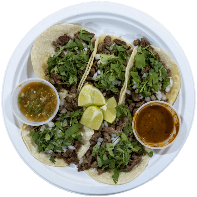 Beef Tacos With Salsaand Lime PNG
