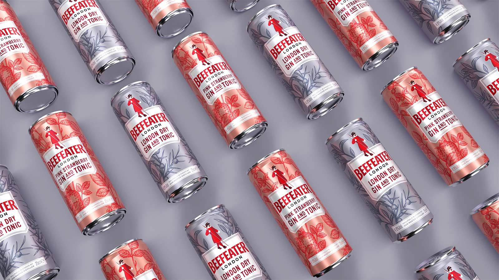 Beefeater Cans Arranged Wallpaper