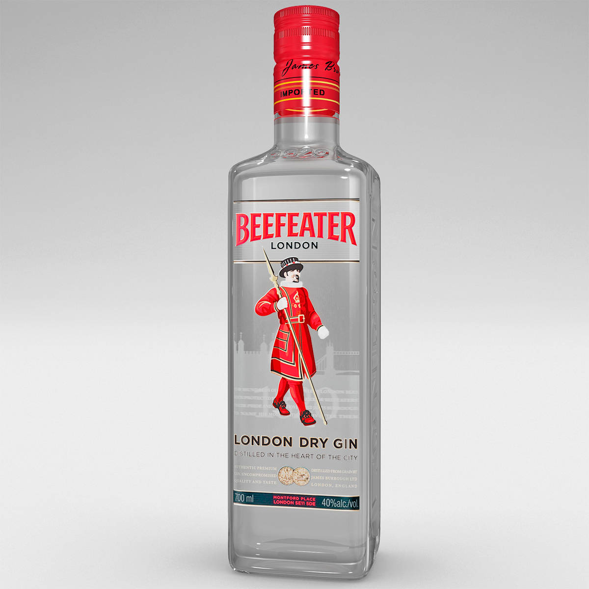 Beefeater Gray Background Wallpaper