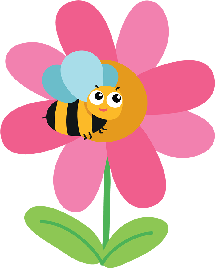Beeon Pink Flower Graphic PNG
