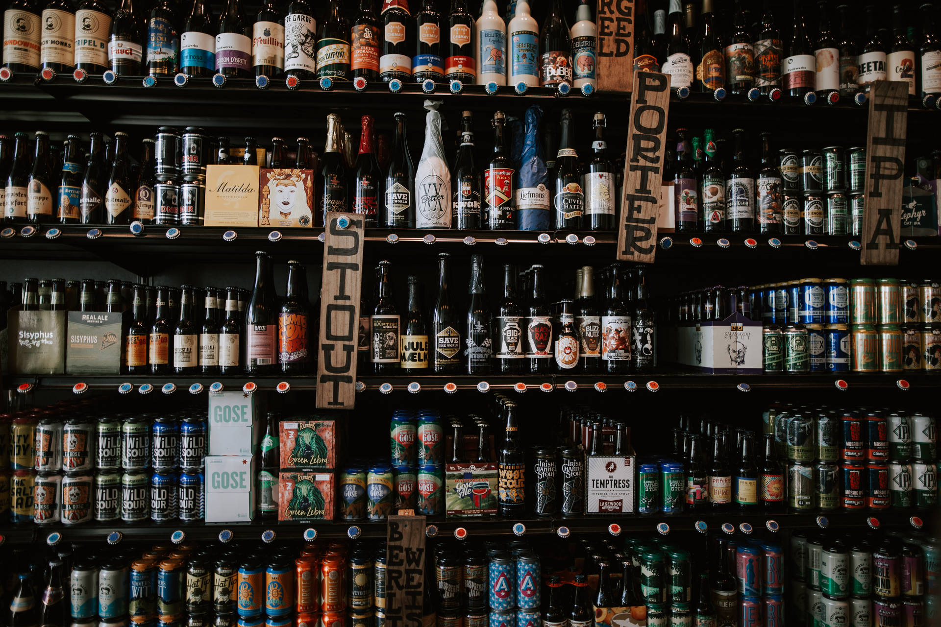 Beer And Liquor Shelf