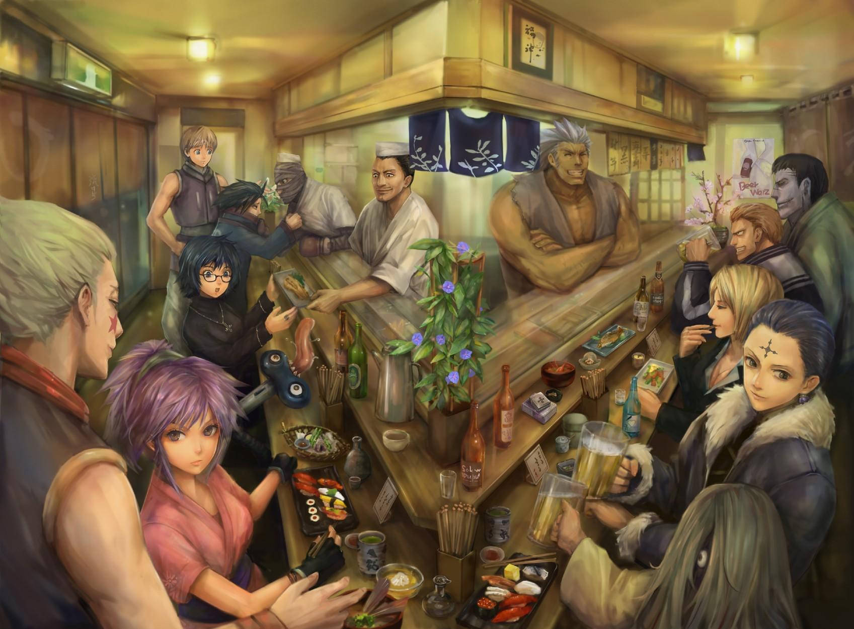 Beer And Sushi For Phantom Troupe Wallpaper