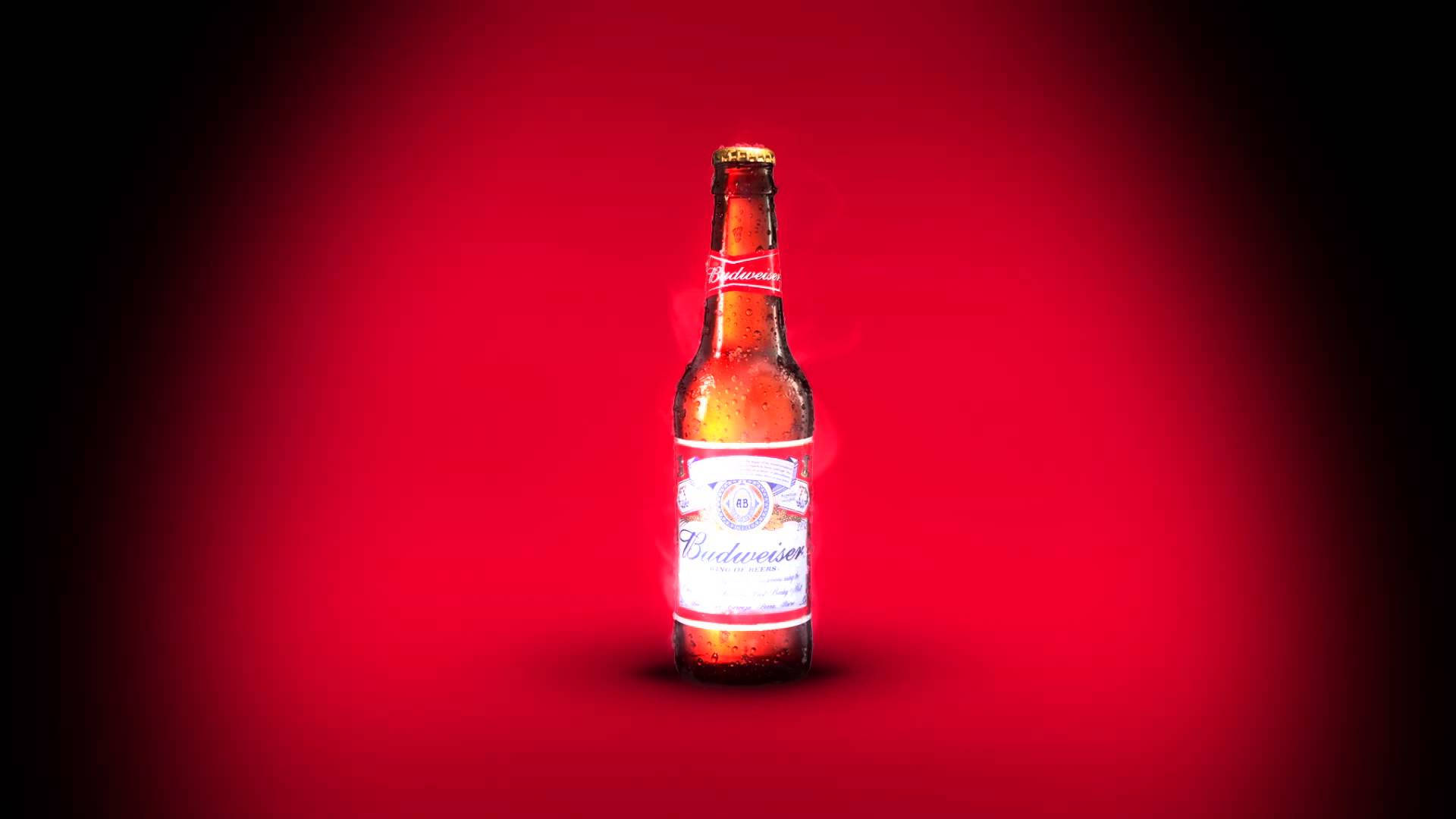 Beer Bottle Spotlight Budweiser Wallpaper