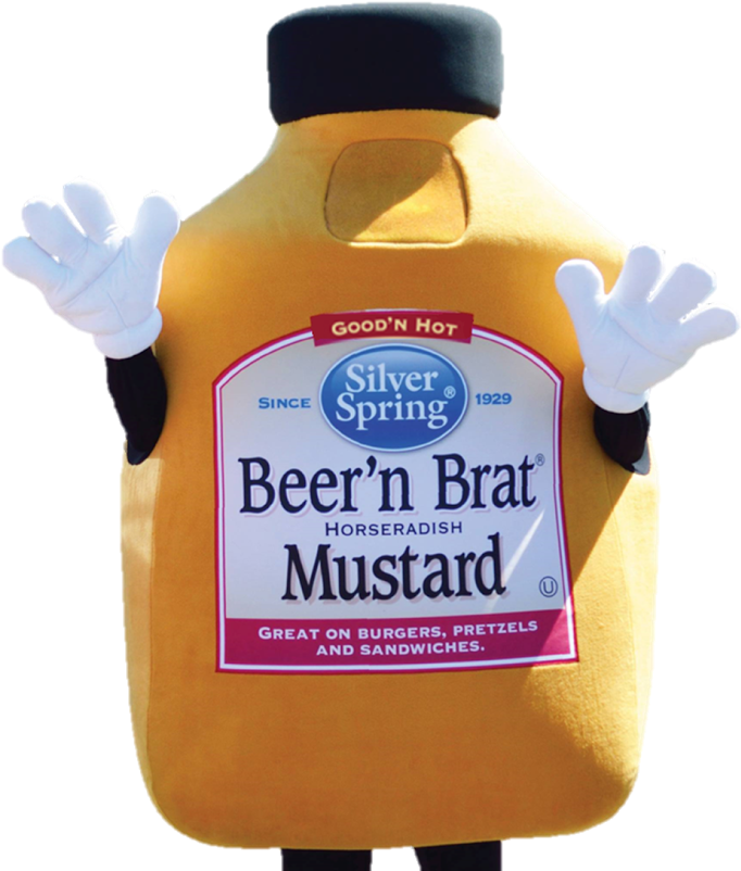 Beern Brat Horseradish Mustard Costume PNG