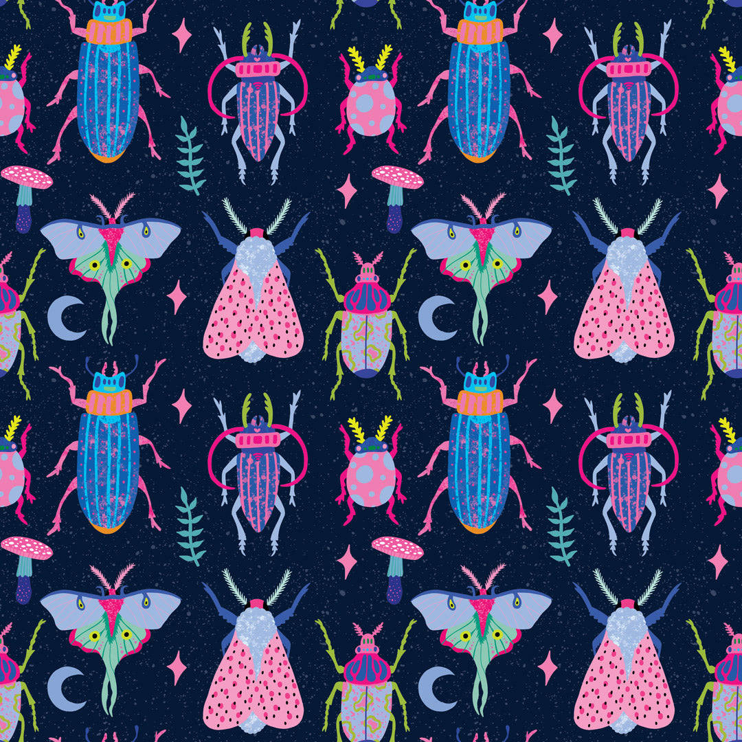 Beetle And Other Insects Artwork Wallpaper