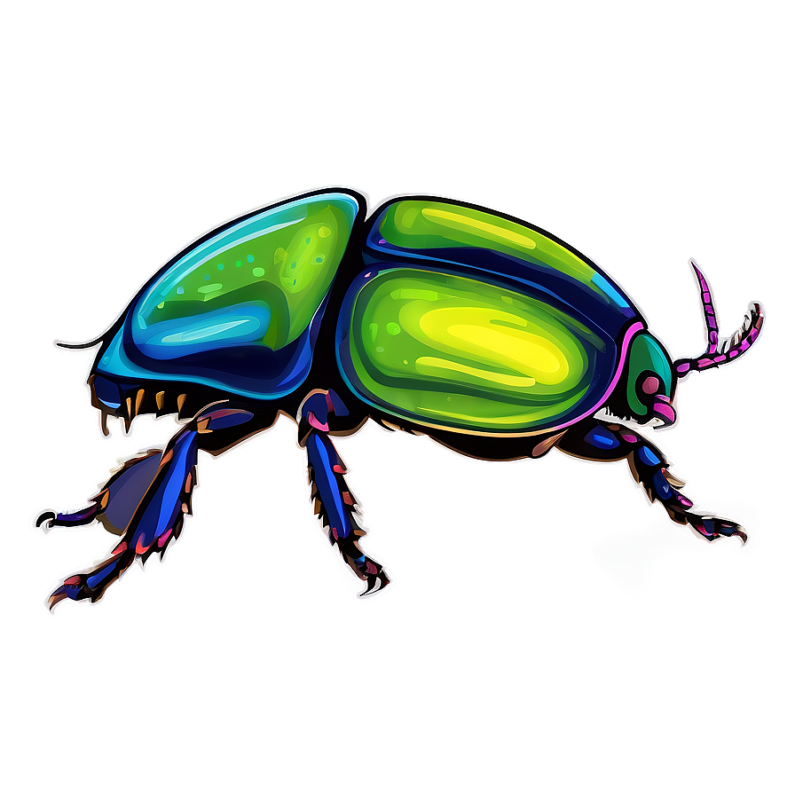 Beetle Illustration Png 05242024 PNG