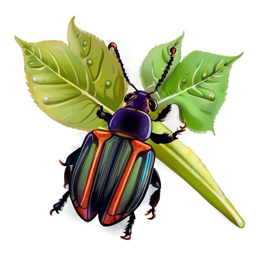 Beetle In Habitat Illustration Png 39 PNG