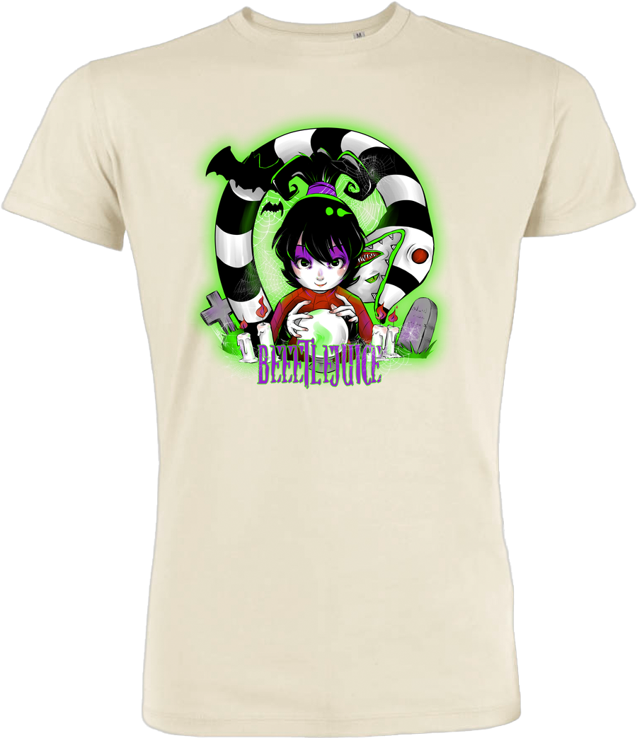 Beetlejuice Anime Style T Shirt Design PNG