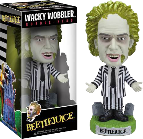 Beetlejuice Bobblehead Toy PNG